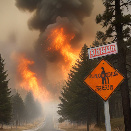 Illustration of Malibu Inferno: Residents Evacuate as Flames Rage On