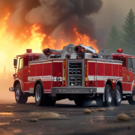 Illustration of Malibu in Crisis: Fire Forces Mass Evacuations as Flames Rage On