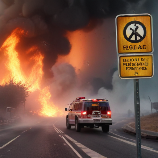 Illustration of Malibu on Edge: Franklin Fire Forces Urgent Evacuations and Road Closures