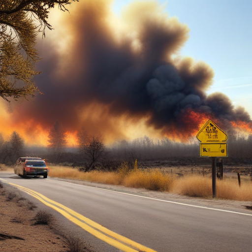 Illustration of Malibu on Edge: Rapid Brush Fire Forces Evacuations and Closes Roads