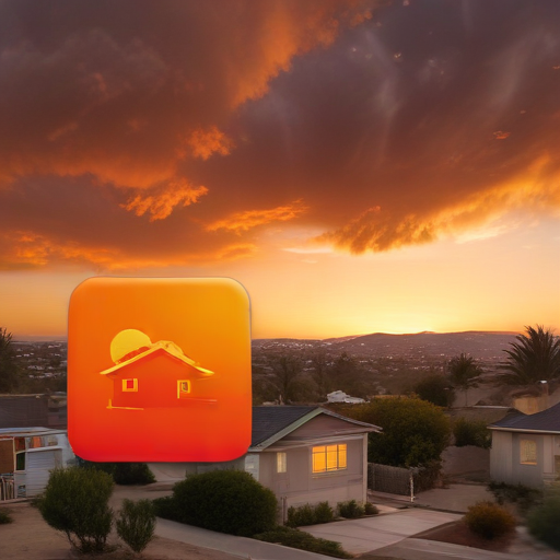 Illustration of Malibu on High Alert: Franklin Fire Threatens Homes and Community Spirit