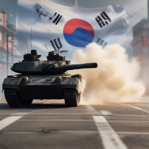 Illustration of Martial Law Chaos: South Korea's Military Reputation on the Line