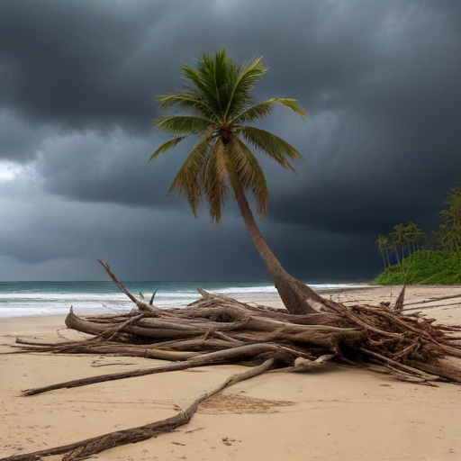 Illustration of Mayotte in Crisis: Cyclone Chido's Devastating Aftermath