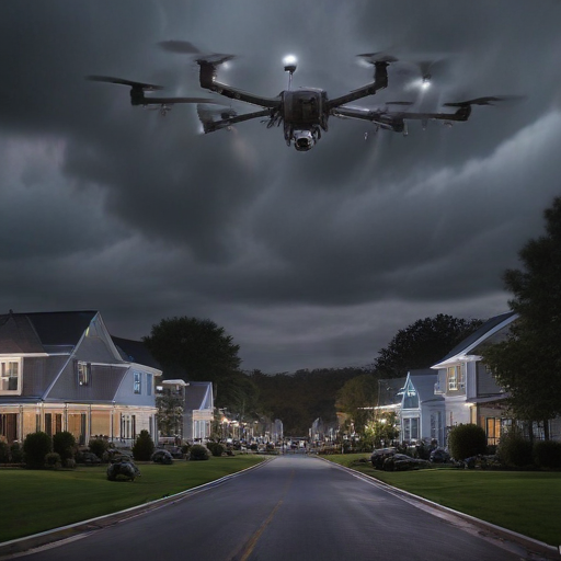 Illustration of Mysterious Drone Swarm Sparks Security Concerns in New Jersey