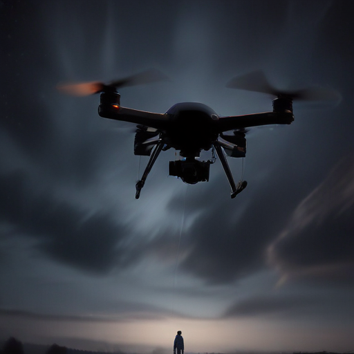 Illustration of Mysterious Night Drones Spark Fear and Federal Investigation in NJ