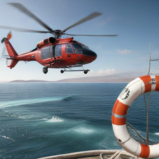 Illustration of Navy Pilots Rescued After Red Sea Friendly Fire Incident