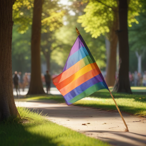 Illustration of New Memorial in the Works to Honor LGBTQ+ Pioneer Cal Anderson