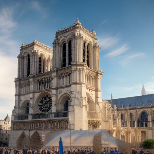 Illustration of Notre-Dame Rises Again: A Historic Reopening Celebration