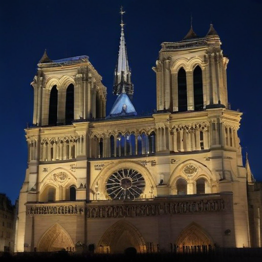 Illustration of Notre Dame Reborn: A Symbol of Resilience and Unity