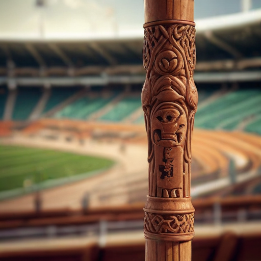 Illustration of Pittman's Cane: A Symbol of Resilience in the Razorbacks' Final Showdown
