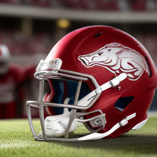 Illustration of Pittman's Pain: Razorbacks Coach Battles Adversity in Liberty Bowl Showdown