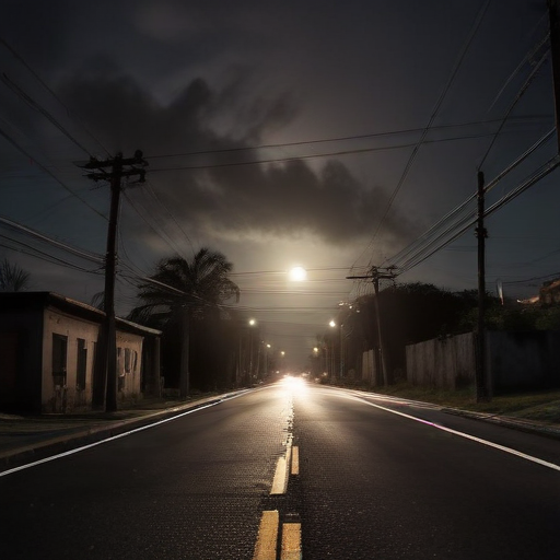 Illustration of Power Outage Plunges Puerto Rico into Darkness on New Year's Eve