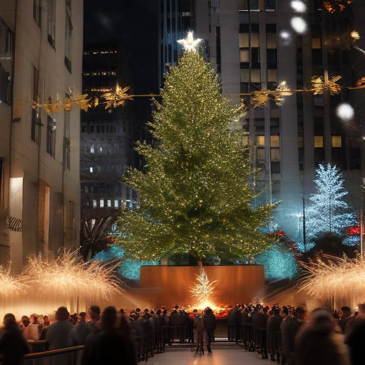 Illustration of Rockefeller Center Tree Lighting Sparks Divided Opinions