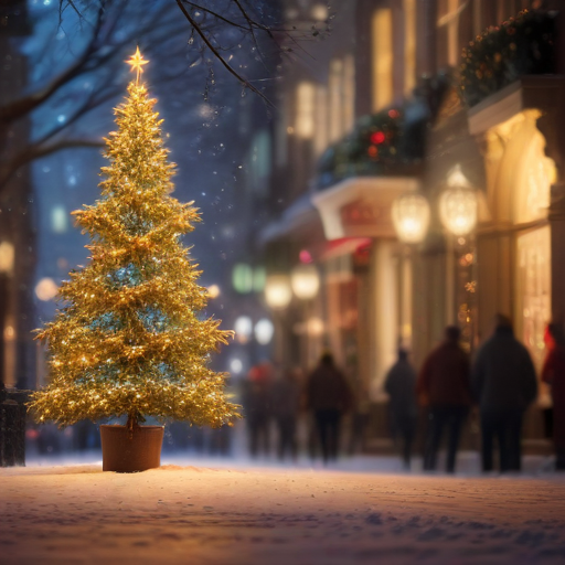 Illustration of Rockefeller Tree Lighting: A Symbol of Hope Amidst Challenges