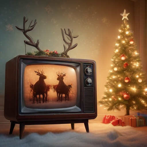 Illustration of Rudolph's TV Comeback: Celebrating 60 Years of Holiday Magic!
