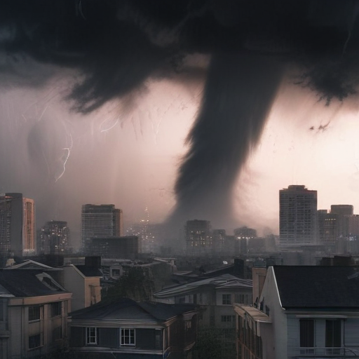 Illustration of San Francisco Faces Unprecedented Tornado Warning Amid Storm Chaos