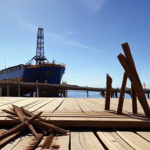 Illustration of Santa Cruz Wharf Collapse: Unexpected Chaos Amid Repairs