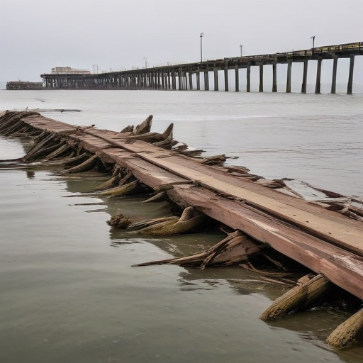 Illustration of Santa Cruz Wharf Collapse: What Went Wrong?