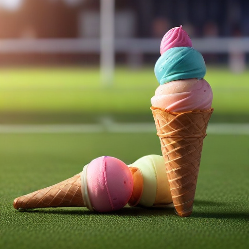 Illustration of Scoops and Scores: How Ice Cream Flavors Mirror Tottenham's Talent