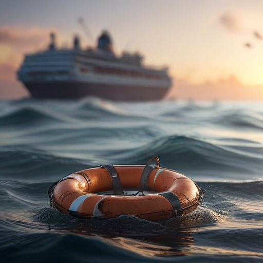 Illustration of Search Ends for Overboard Passenger from Norwegian Cruise Line