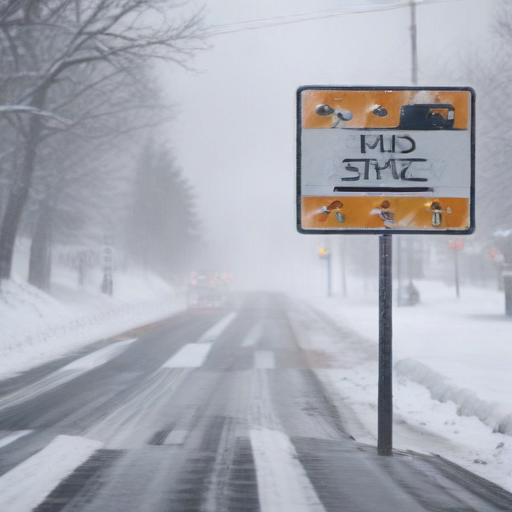 Illustration of Snow Squall Alert: Life-Threatening Conditions Unfold in Illinois and Indiana