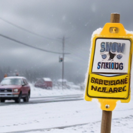 Illustration of Snow Squall Warning: Dangerous Conditions Ahead for Cook and Lake Counties