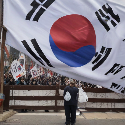 Illustration of South Korea on the Brink: Protests Erupt After Martial Law Shock