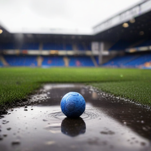 Illustration of Storm Darragh Delays Merseyside Derby: Fans Left Wondering What's Next