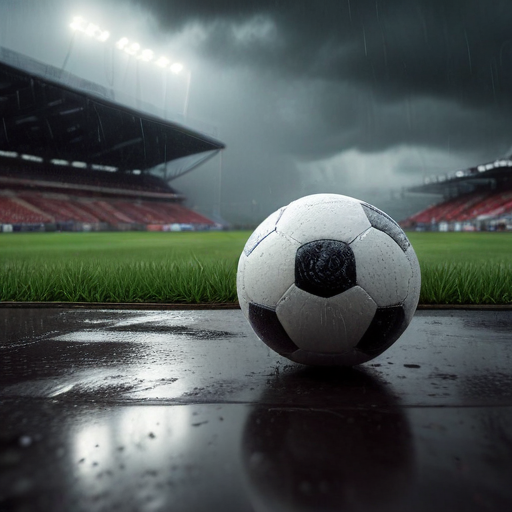 Illustration of Storm Darragh Forces Merseyside Derby Postponement