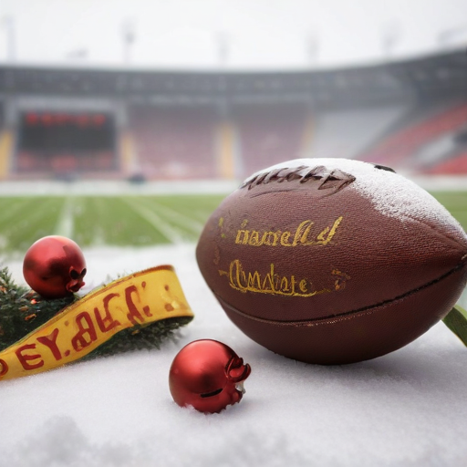 Illustration of Taylor Swift's Christmas Touch: Chiefs vs. Steelers Showdown