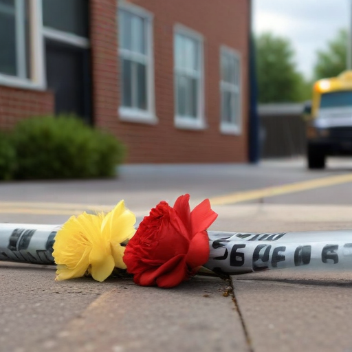 Illustration of Tragedy Strikes: School Shooting in Wisconsin Leaves Community Reeling