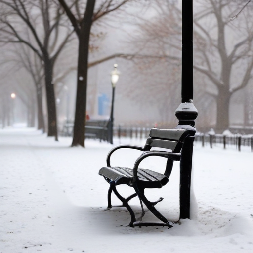 Illustration of Winter's First Blanket: NYC's Snowy Welcome to the Season