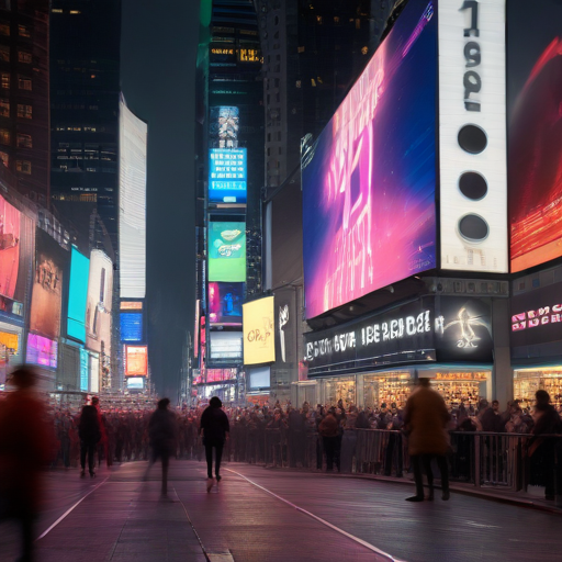 Illustration of Countdown to New Beginnings: The Magic of New Year's Eve in Times Square