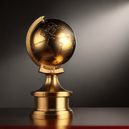 Illustration of Glistening Glamour: Metallics Steal the Show at the 82nd Golden Globes