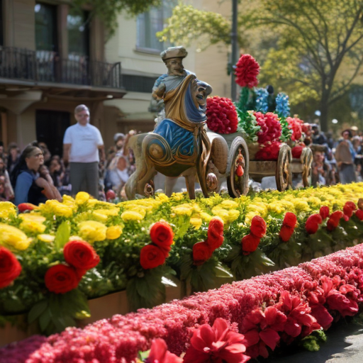 Illustration of Kaiser Permanente Shines with Wrigley Legacy Award for Stunning Rose Parade Float