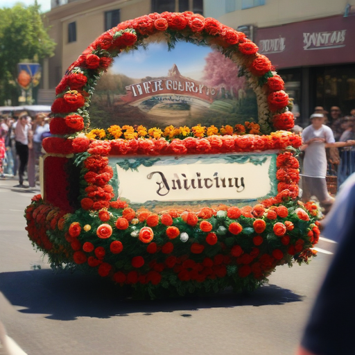 Illustration of Kaiser Permanente Shines with Wrigley Legacy Award for Stunning Rose Parade Float