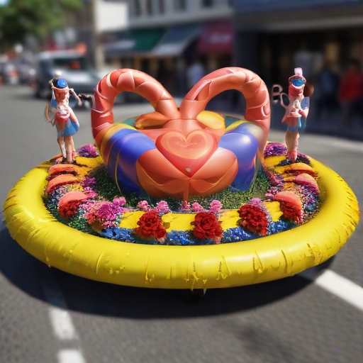 Illustration of Kaiser Permanente's Dazzling Float: A Celebration of Health and Community for the 2025 Rose Parade