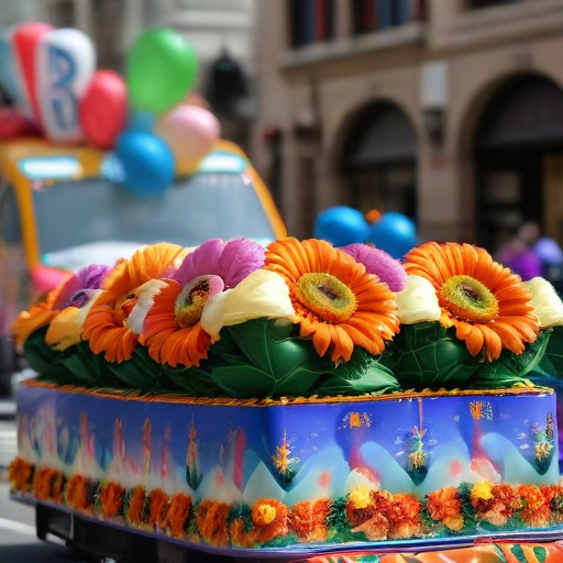 Illustration of Kaiser Permanente's Rose Parade Float: A Celebration of Health and Inclusion!