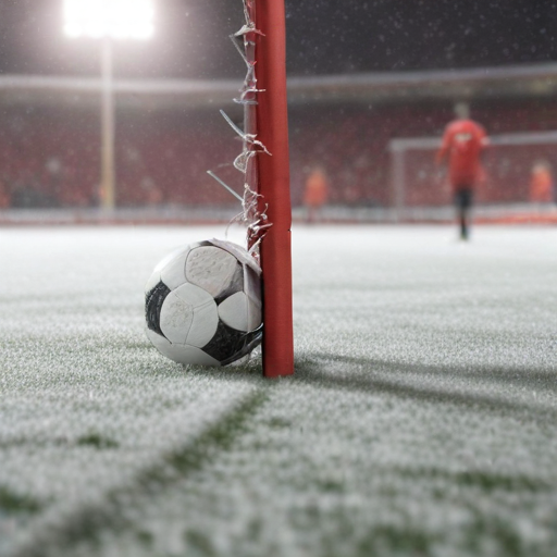 Illustration of Match On: Liverpool vs. Manchester United Braves the Snow!