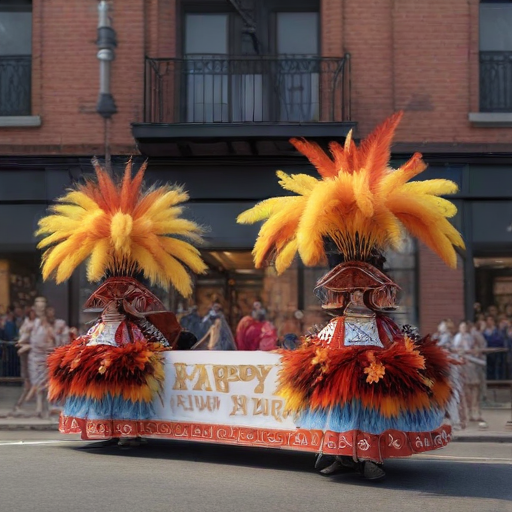 Illustration of Mummers Parade: A Colorful Kickoff to the New Year