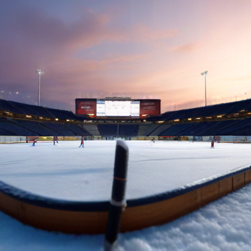 Illustration of NHL Winter Classic: A New Year's Eve Showdown at Wrigley Field!