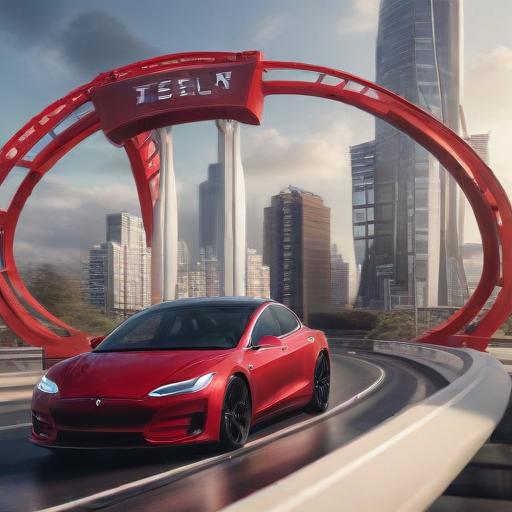 Illustration of Tesla's Stock Rollercoaster: Should Investors Brace for More Ups and Downs?