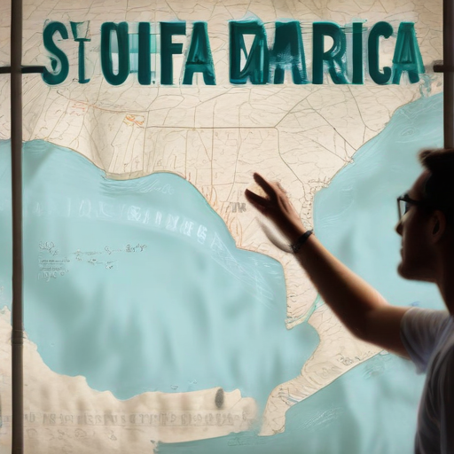 Illustration of Trump’s Bold Proposal: The Gulf of Mexico Becomes the Gulf of America?