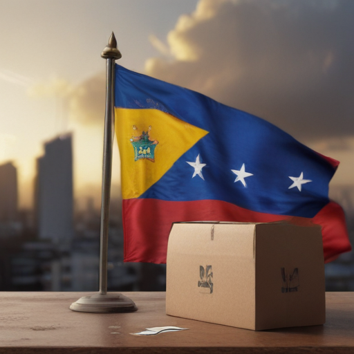 Illustration of Venezuela's Political Crisis: Hope Amidst Turmoil