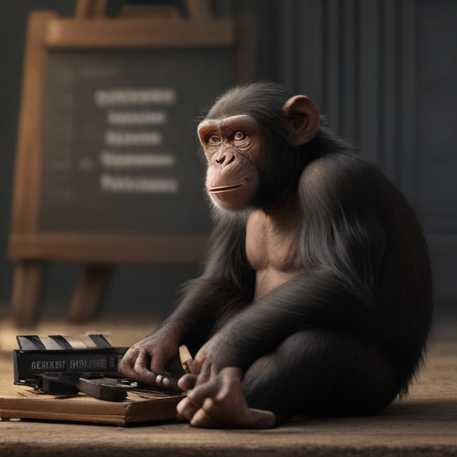 Illustration of "Why 'Better Man' Is Starring a CGI Chimpanzee and Sparking Debate"