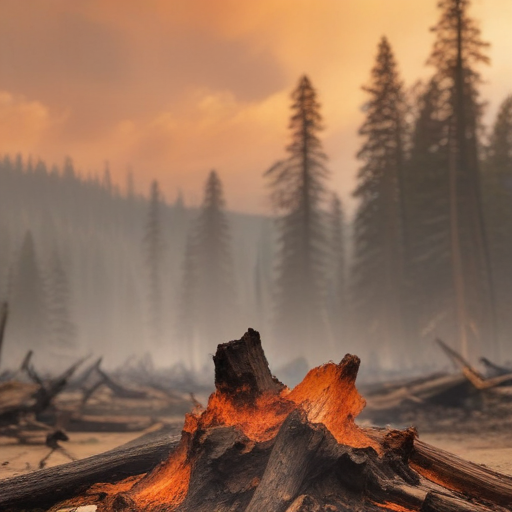 Illustration of Wildfire Blame Game: Trump Targets Biden and Newsom as Crisis Escalates