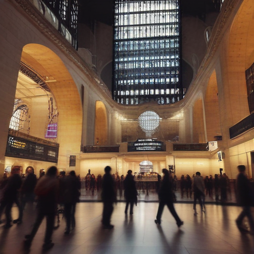 Illustration of "Experience the Madness: Apple TV+'s Severance Takes Over Grand Central!"