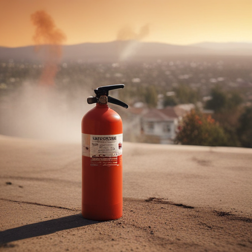 Illustration of Firestorms Rage in LA: Community on Edge as Flames Threaten Homes and Lives