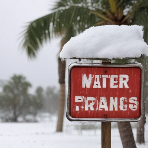 Illustration of Historic Winter Storm Hits Florida: Marion County Prepares for the Unexpected