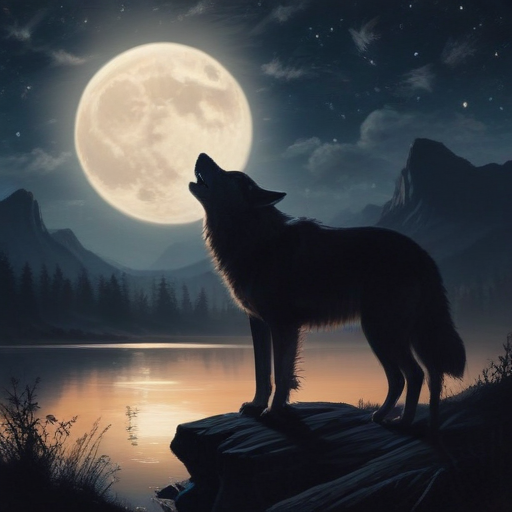 Illustration of Unlock the Secrets of the Wolf Moon: A Celestial Show Awaits!